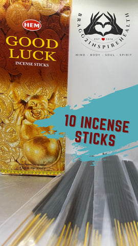 GOOD LUCK - 10 INCENSE STICKS  (A HEM PRODUCT )